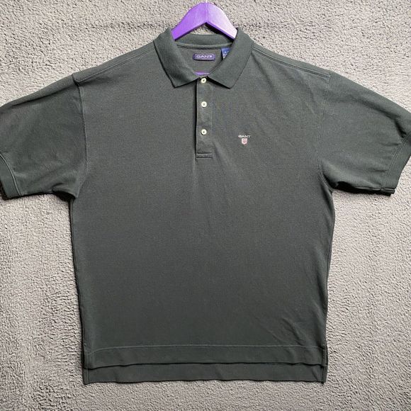Men’s GANT Vintage Forest Green Polo Size XL Embroidered Logo - Picture 14 of 16